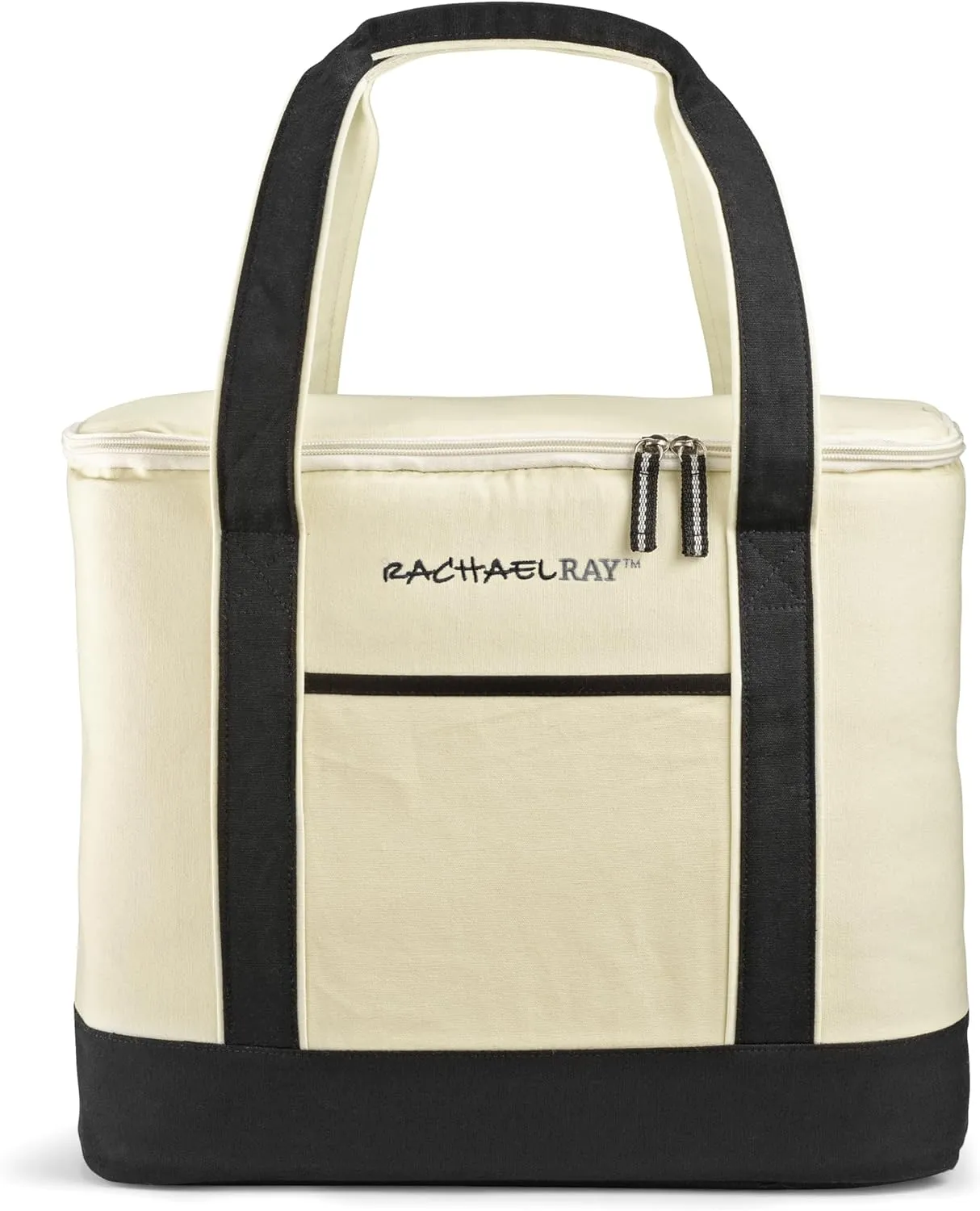 Rachael Ray Insulated Thermal Canvas Tote, Ivory