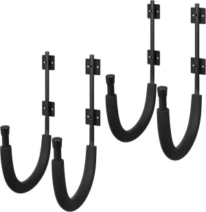 RAD Sportz 2-Pack of Kayak Storage Hook Sets - Kayak Wall Mount Hangers with 100lb Capacity Per Pair for Paddleboards, Surfboards,