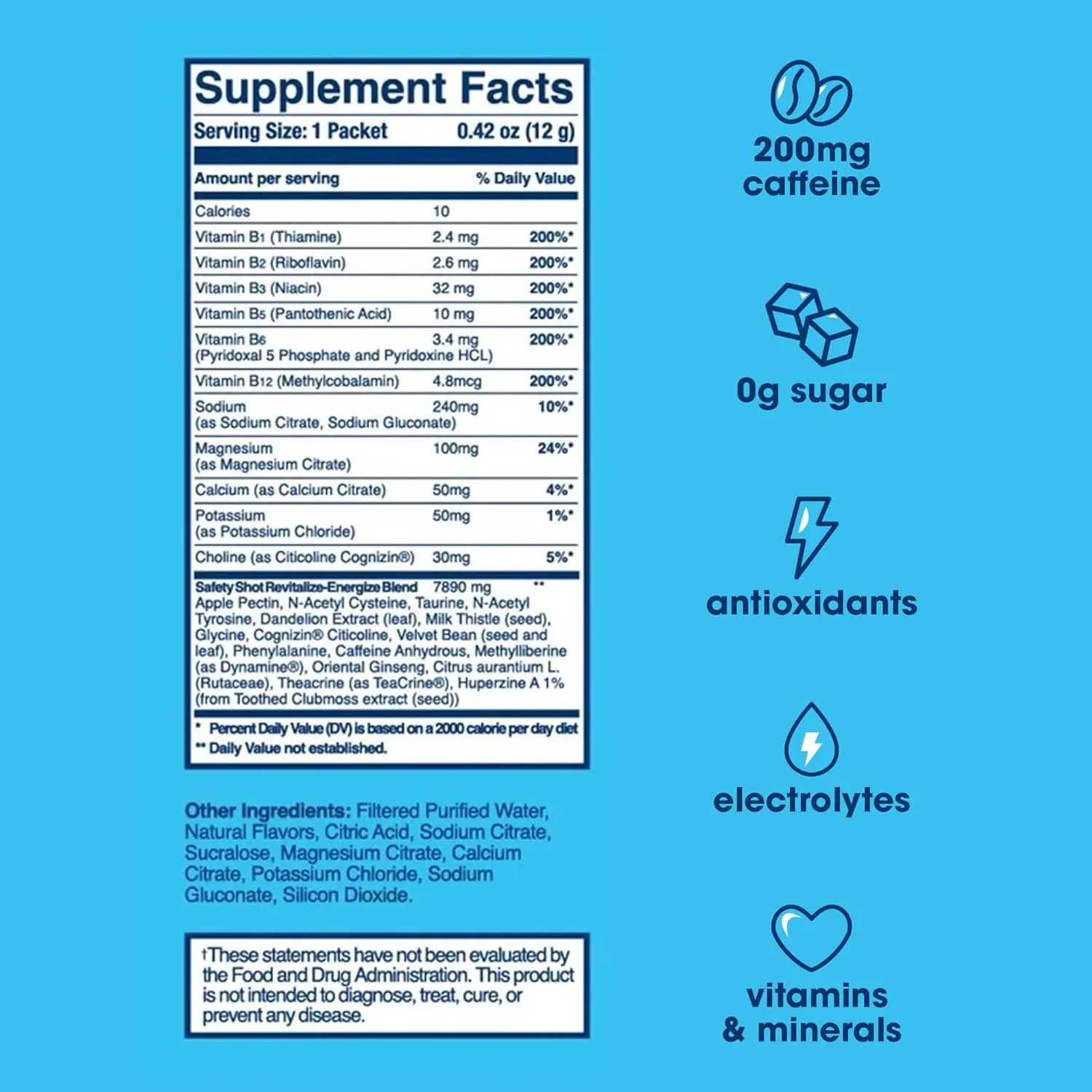 Recovery Drink Powder Packets, Citrus Splash (3 Pack, Stick Pack) - Support for a Night Out - Premium Hydration Packets with Electrolytes & Vitamins for Liver & Gut Support, Energy & Focus