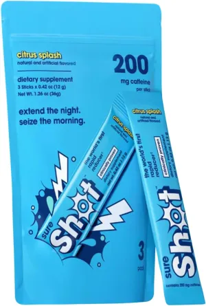 Recovery Drink Powder Packets, Citrus Splash (3 Pack, Stick Pack) - Support for a Night Out - Premium Hydration Packets with Electrolytes & Vitamins for Liver & Gut Support, Energy & Focus