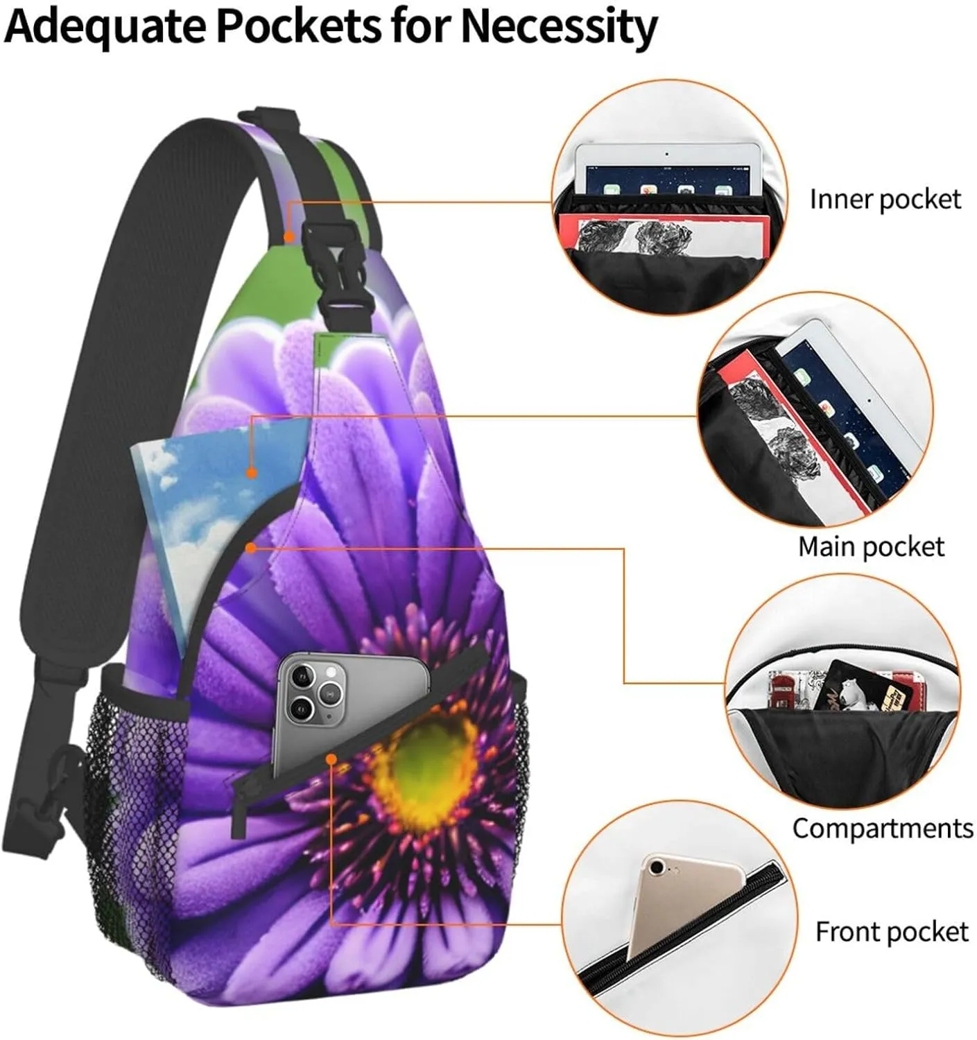 Red Wine Cellar Unisex Daypack Chest Pack â€“ Lightweight & Stylish Hiking Rucksack, Versatile Messenger Bag