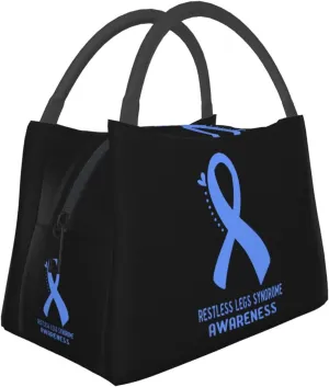 Restless Legs Syndrome Awareness Lunch Box Large Portable Collapsible Insulated Cooler Lunch Tote for Men Women19