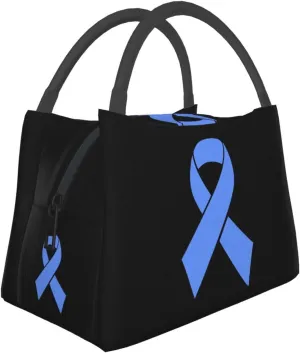 Restless Legs Syndrome Awareness Ribbon Lunch Box Large Portable Collapsible Insulated Cooler Lunch Tote for Men Women23