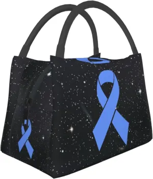 Restless Legs Syndrome Awareness Ribbon Lunch Box Large Portable Collapsible Insulated Cooler Lunch Tote for Men Women31