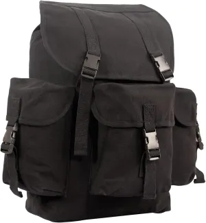 Rothco Black Canvas Outfitter Rucksack