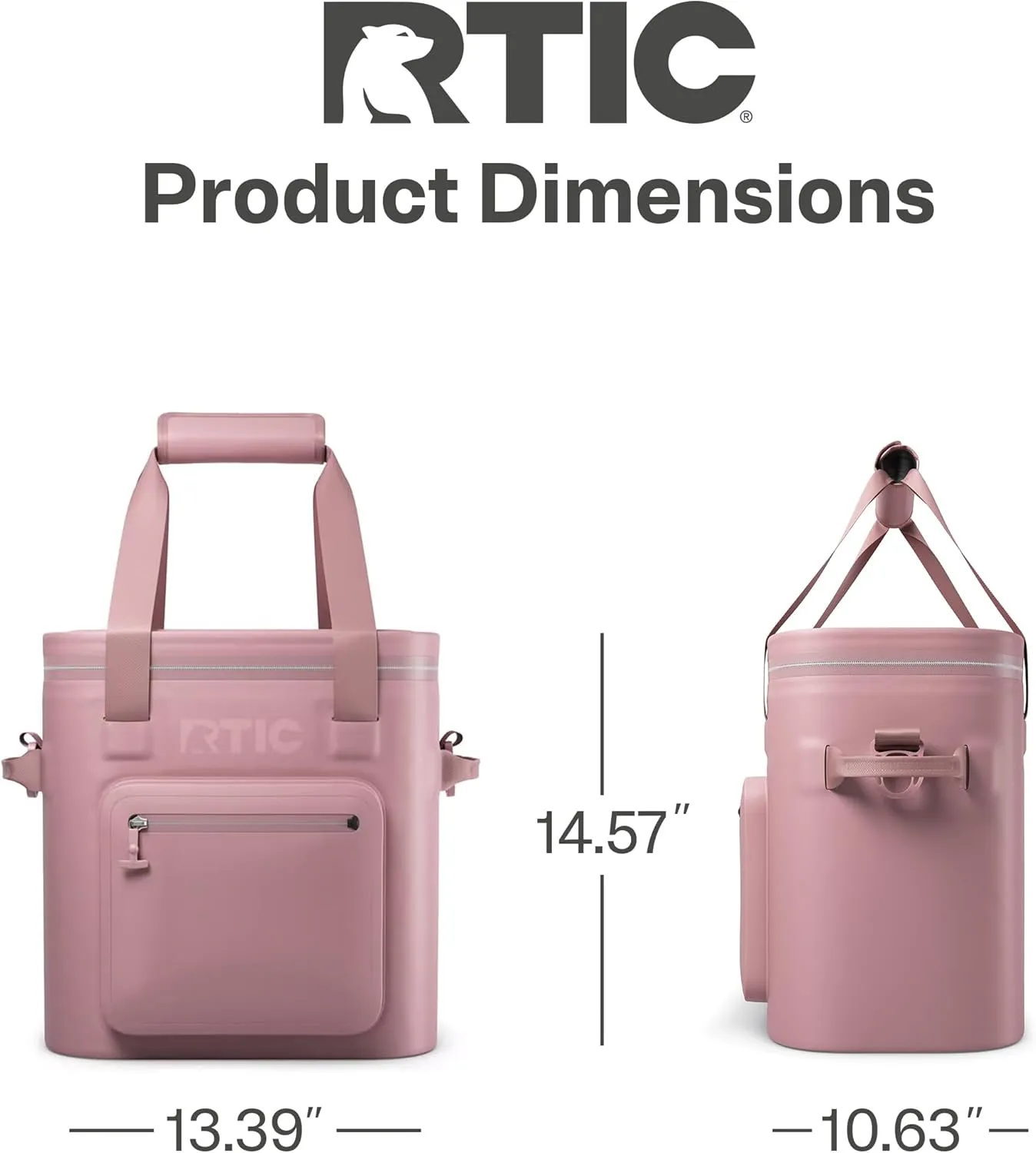 RTIC 20 Can Ultra-Tough Soft Cooler Pro, Insulated, Waterproof, Leak Proof, Portable Floating Bag for Beverage, Drink, Lunch, Outdoor, Beach, Car,Camping, Picnic, Fishing, Boat