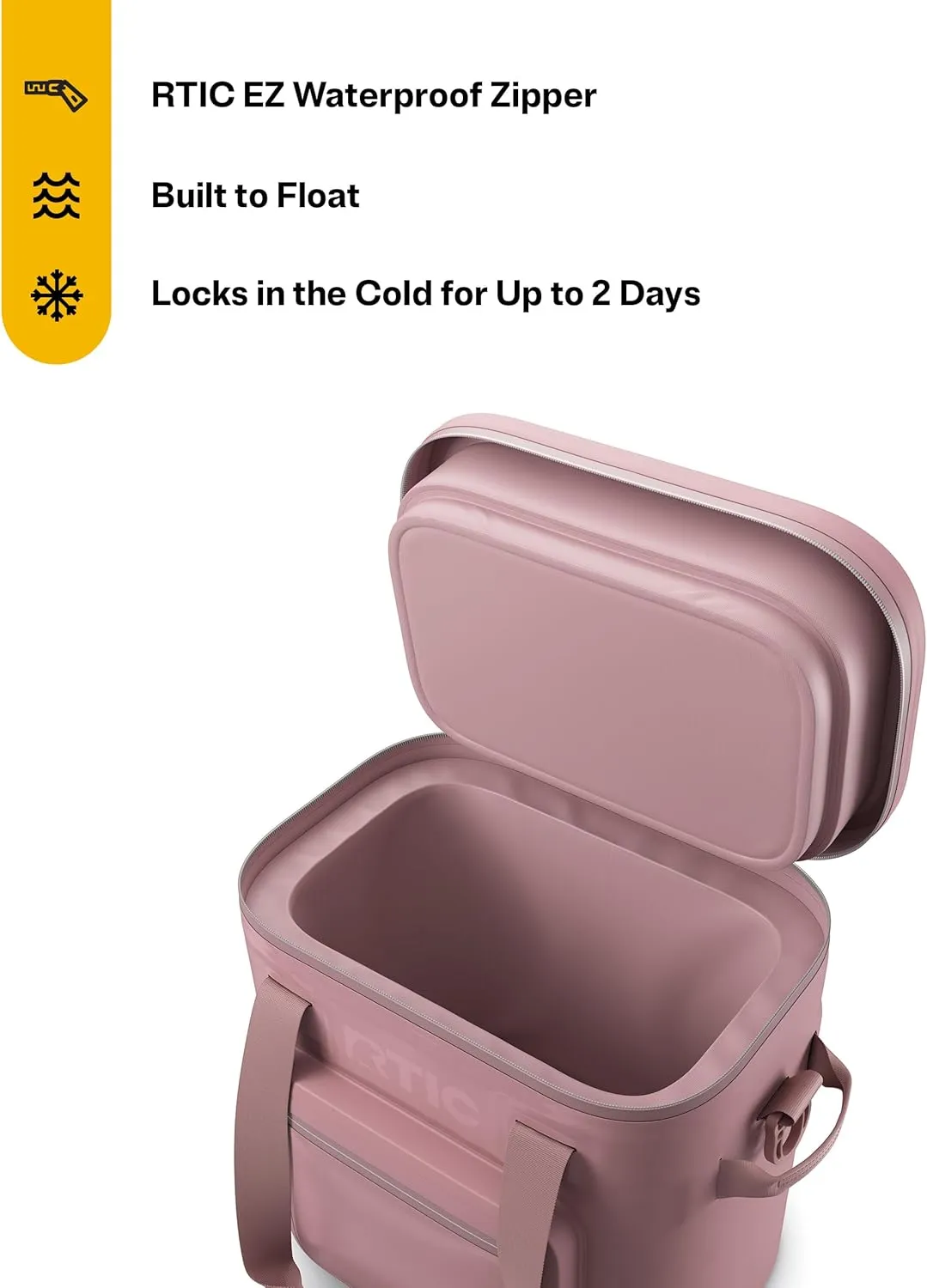 RTIC 20 Can Ultra-Tough Soft Cooler Pro, Insulated, Waterproof, Leak Proof, Portable Floating Bag for Beverage, Drink, Lunch, Outdoor, Beach, Car,Camping, Picnic, Fishing, Boat