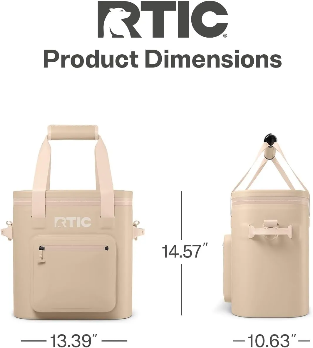 RTIC 20 Can Ultra-Tough Soft Cooler Pro, Insulated, Waterproof, Leak Proof, Portable Floating Bag for Beverage, Drink, Lunch, Outdoor, Beach, Car,Camping, Picnic, Fishing, Boat