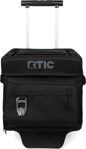RTIC 40 Can Everyday Wheeled Cooler, Soft Sided Insulated Portable Rolling Collapsible Cooler Bag with Wheels and Handle for Outdoor, Beach, Camping, Sports, Travel, Leakproof