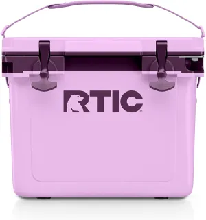 RTIC Ultra-Light 22 Quart Hard Cooler Insulated Portable Ice Chest Box for Drink, Beverage, Beach, Camping, Picnic, Fishing, Boat, Barbecue, 30% Lighter Than Rotomolded Coolers