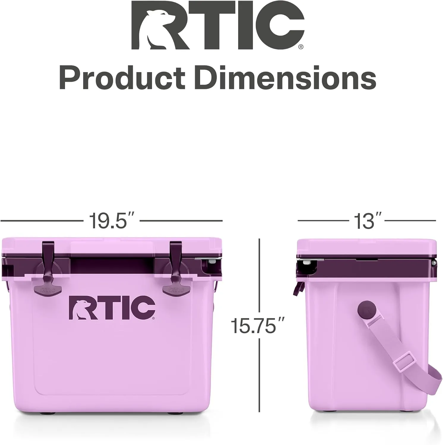 RTIC Ultra-Light 22 Quart Hard Cooler Insulated Portable Ice Chest Box for Drink, Beverage, Beach, Camping, Picnic, Fishing, Boat, Barbecue, 30% Lighter Than Rotomolded Coolers