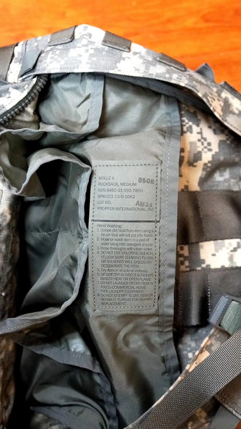 Rucksack Backpack Assembly (ACU), Large & MOLLE II Rucksack Medium OCP BAE 3DAY