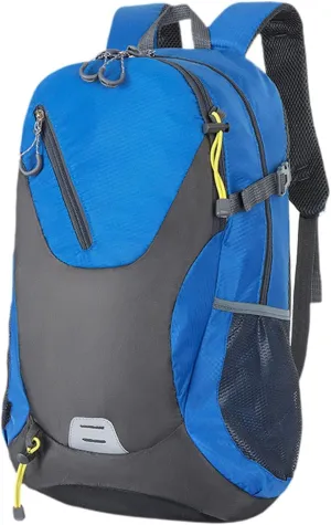 Rucksack Sports Backpack with Zipper Trendy Large Capacity Travel Daypack Travel Bag for Commuting Camping Street Holidays, Blue