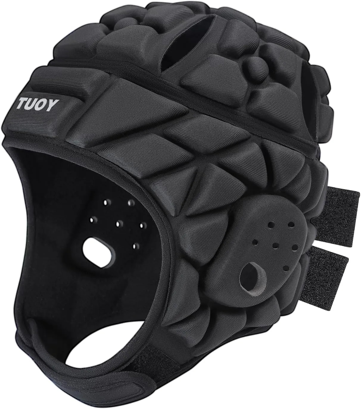 Rugby Helmet 7v7 Soft Shell Flag Football Rugby Headguards Adjustable Padded Headgear for Youth Kids Adults