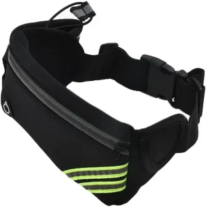 Running Belt Waist Bag With Water Bottles And Adjustable Elastic Waist Strap For Running Hiking Cycling(Black)