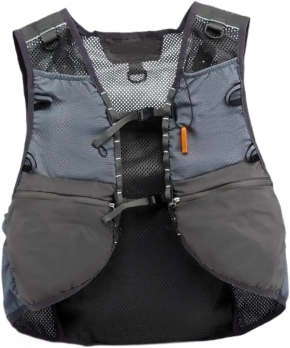 Running Vest Hydration Vest Reflective Running Gear Sport Bag Rucksack Lightweight Breathable Backpack for Biking Hiking Race Trail Cycling for Running(Black) (Grey )