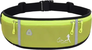 Running Waist Packs Running Bag Belt with Bottle Holder & Reflector for Men & Women Outdoor Walking, Hiking, Fits Maximum 6.5'' Large Smartphones