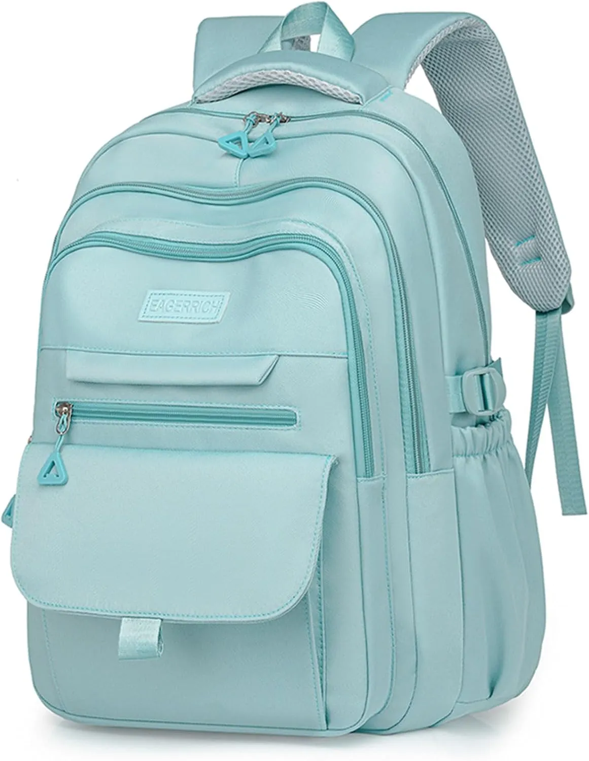 School Cute Aesthetic Backpack Girls Backpack for Students Kids Teen Girls Large Capacity Bookbags College Backpack Laptop Lightweight Bookbag Casual Travel Daypacks School Bag（Blue）