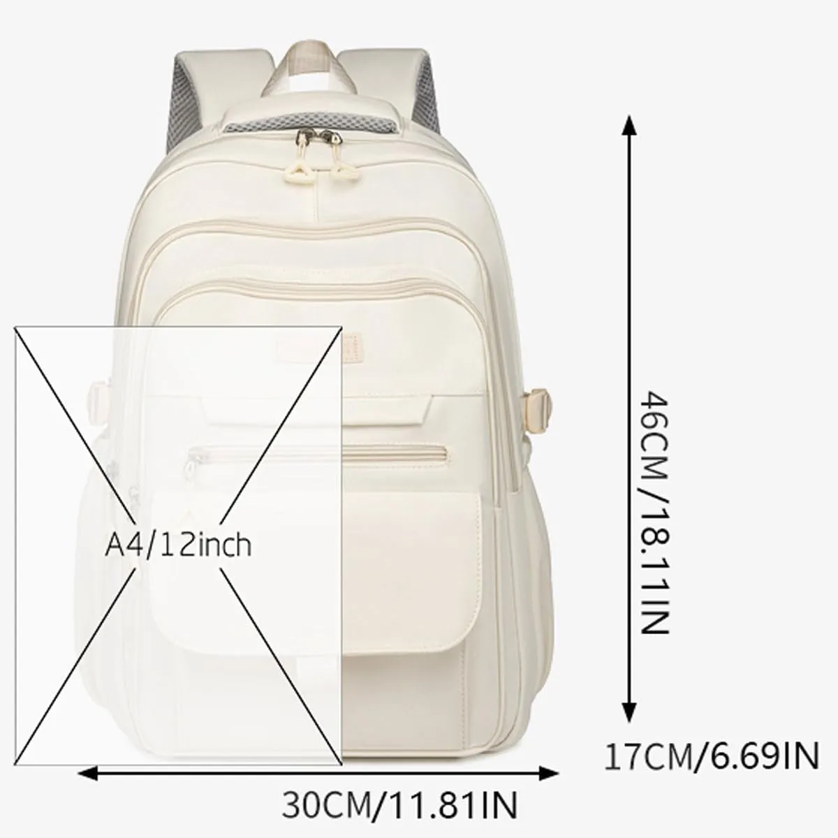School Cute Aesthetic Backpack Girls Backpack for Students Kids Teen Girls Large Capacity Bookbags College Backpack Laptop Lightweight Bookbag Casual Travel Daypacks School Bag（Blue）