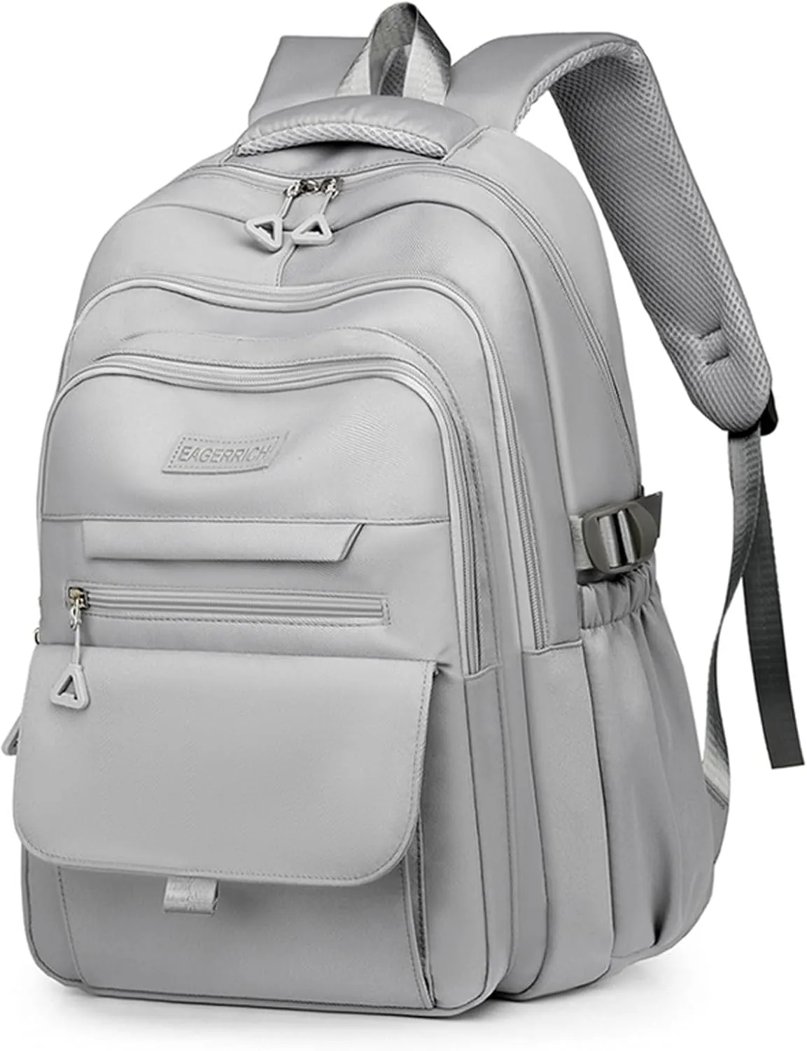 School Cute Aesthetic Backpack Girls Backpack for Students Kids Teen Girls Large Capacity Bookbags College Backpack Laptop Lightweight Bookbag Casual Travel Daypacks School Bag（Grey）