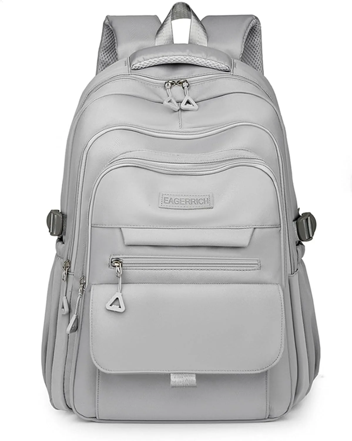 School Cute Aesthetic Backpack Girls Backpack for Students Kids Teen Girls Large Capacity Bookbags College Backpack Laptop Lightweight Bookbag Casual Travel Daypacks School Bag（Grey）
