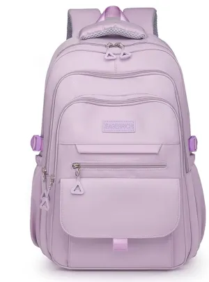School Cute Aesthetic Backpack Girls Backpack for Students Kids Teen Girls Large Capacity Bookbags College Backpack Laptop Lightweight Bookbag Casual Travel Daypacks School Bag（Purple）