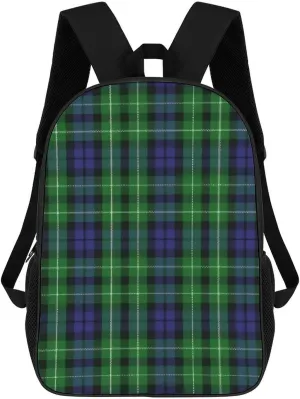 Scottish Clan Graham Tartan Plaid Backpack Lightweight Waterproof Backpacks Laptop Backpack for Unisex Casual Travel Daypacks Large Capacity