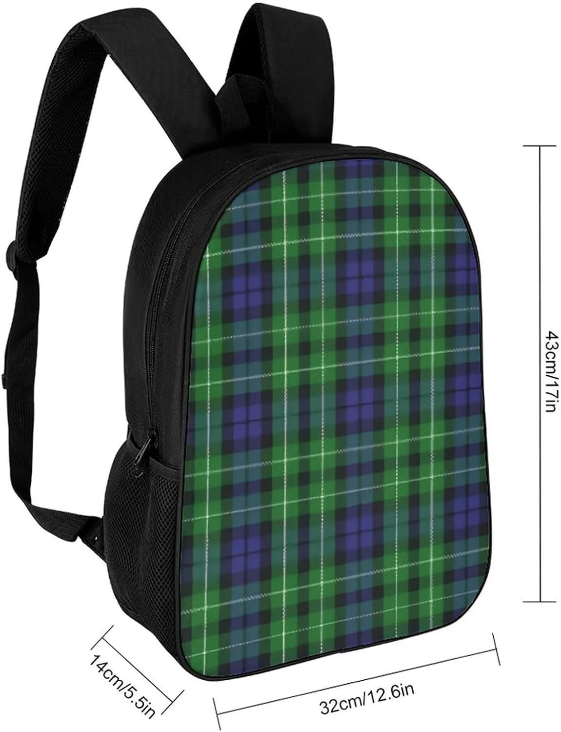 Scottish Clan Graham Tartan Plaid Backpack Lightweight Waterproof Backpacks Laptop Backpack for Unisex Casual Travel Daypacks Large Capacity