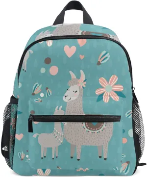 senya School College Backpack Rucksack Travel Bookbag Fashion Back Pack Purse Anti Theft Shoulder Bag Women Men (Animals Teal Mama Llama)