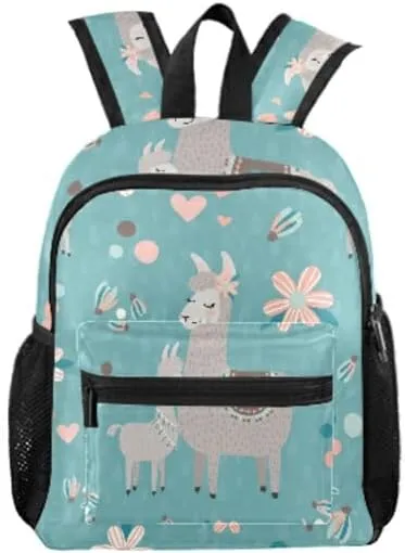 senya School College Backpack Rucksack Travel Bookbag Fashion Back Pack Purse Anti Theft Shoulder Bag Women Men (Animals Teal Mama Llama)