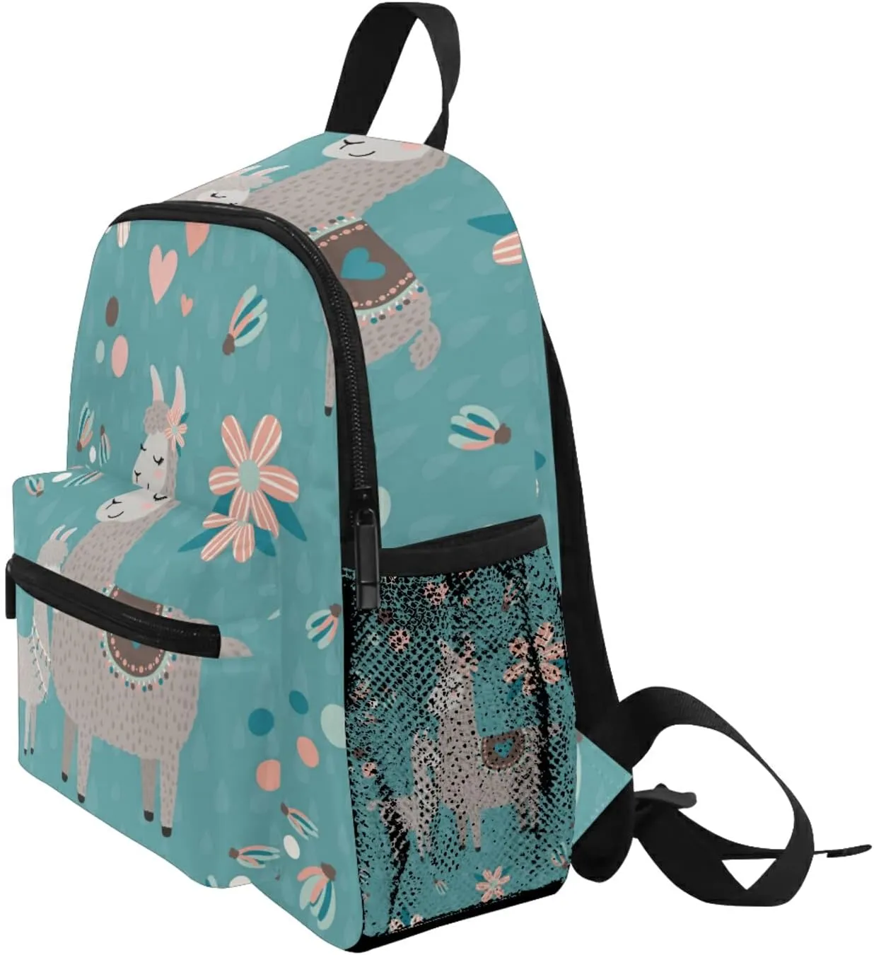 senya School College Backpack Rucksack Travel Bookbag Fashion Back Pack Purse Anti Theft Shoulder Bag Women Men (Animals Teal Mama Llama)