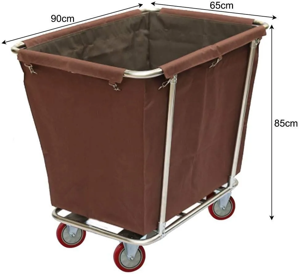 Service Trolley, Beauty Salon Trolley, Tool Cart, Wheeled Carts, Laundry Basket Sorter, Premium Steel Rolling Laundry Cart with Removable Bags, Color C