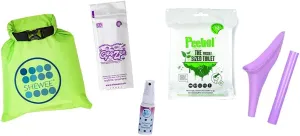 SHEWEE Flexi Travel Pack - Includes Reusable Pee Funnel, Peebol Pocket Sized Toilet, Hand Sanitiser and Dry Bag (Lilac)