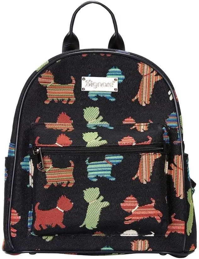 Signare Tapestry Women Backpack Rucksack Casual Daypack Puppy Dog (DAPK-PUPPY)