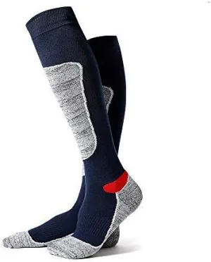 Ski and Snowboard Sock, Knee-High Performance Warm Skiing Socks，Padded Protection, Absorbs Shock, Ventilation Channels