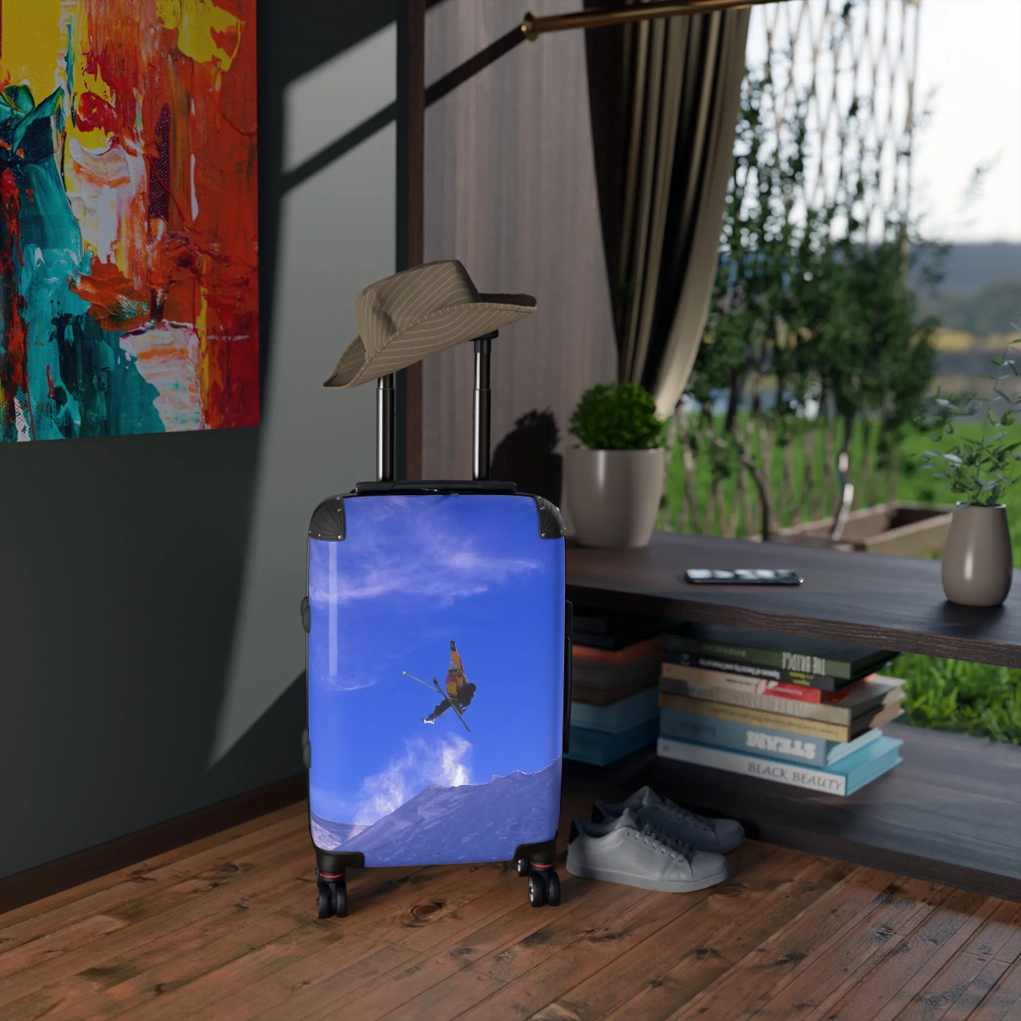 Ski-Inspired Suitcase, Ski Suitcase, Ski Bags, Travel Luggage, Functional Luggage, Unique Travel Bag, Stylish Adventure Companion