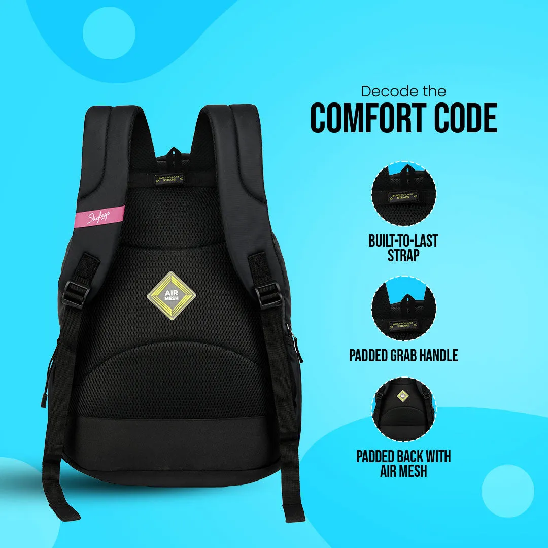 Skybags New Neon 23-08  School BP (H) Black