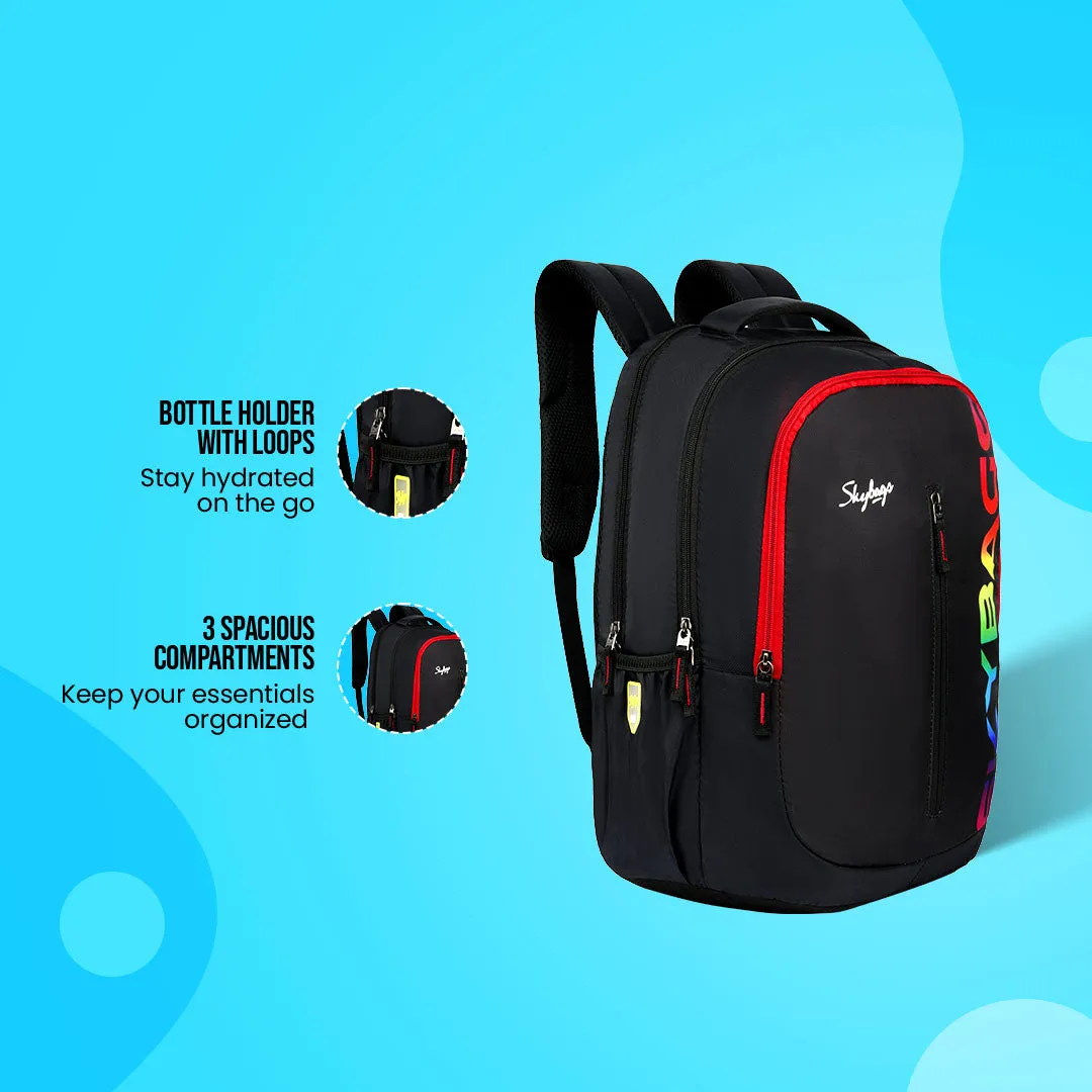 Skybags New Neon 23-08  School BP (H) Black