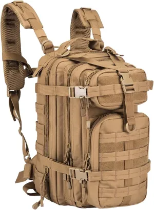 Small 30L Assault Backpack Military Tactical Backpack Tactical Bag for Outdoor Hiking Camping Travel (Coyote)