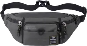 Small Crossbody Fanny Pack with Adjustable Strap, nylon fabric, Sling Chest Bag, Lightweight Running Belt Bag, for Jogging Hiking Hiker Woman Man(White)