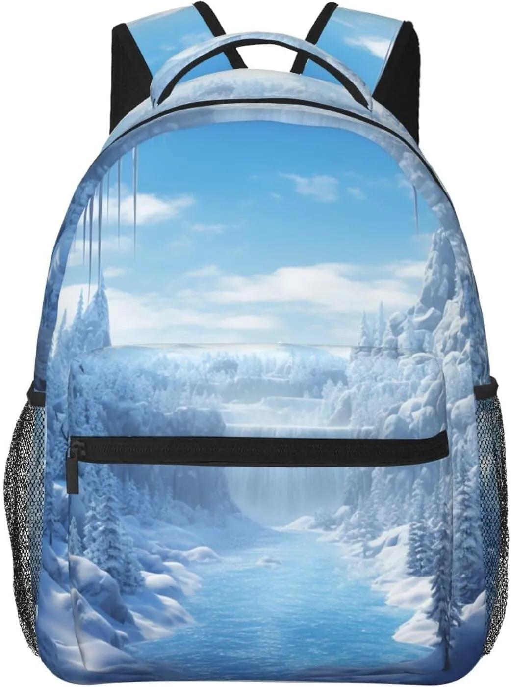 Snow Ice World Backpack for Men Women Casual Daypack Laptop Backpack Computer Bag Travel Laptop Bag