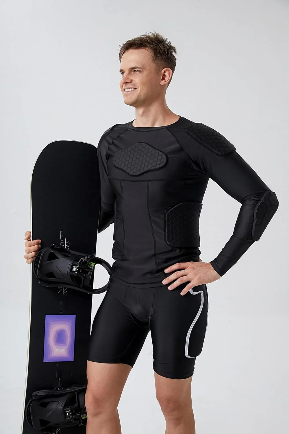 Snowboard Impact Shorts, Padded Protection Shorts for Basketball, Cycling, Riding, Paintball, Soccer, Volleyball