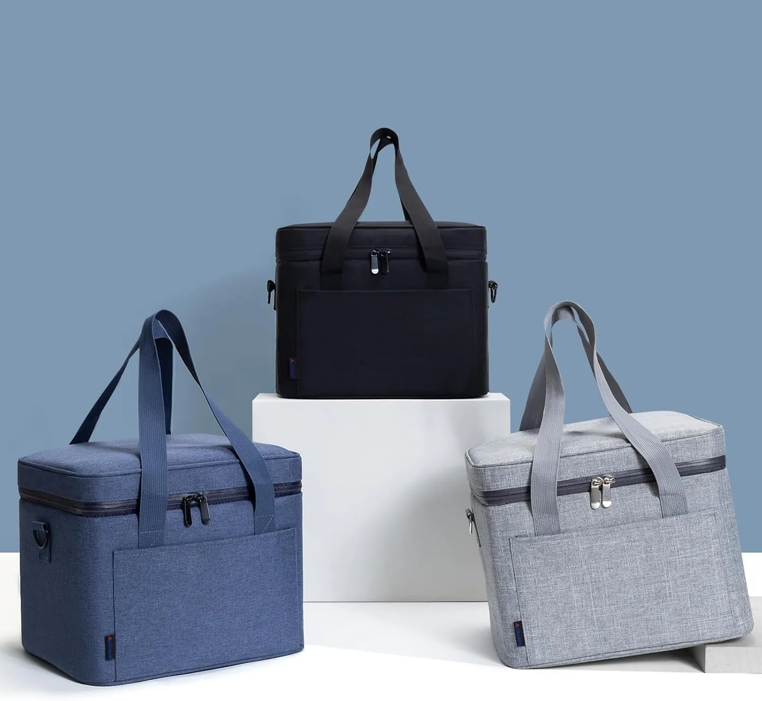 Soft Cooler Bag 24/20 Cans Collapsible Medium 18qt/17L/12in Large Lunch Bag Insulated Ice Chest Leakproof for Travel Car Beach Camping