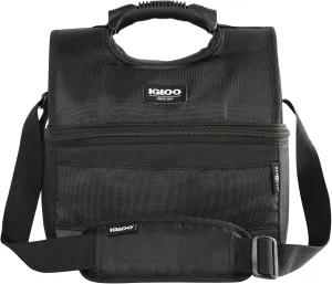 Soft Cooler Gripper Evergreen Eco Lunch Bag, 16-Can Dual Compartment Lunch Cooler, Insulated Lunch Box, Soft Sided Cooler Bag