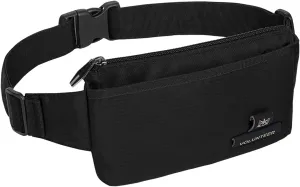 Sport Fanny Pack, Men Women Running Waist Pack Bag, Lightweight Bum Bag, Jogging Cycling Hiking Traveling(211 black)