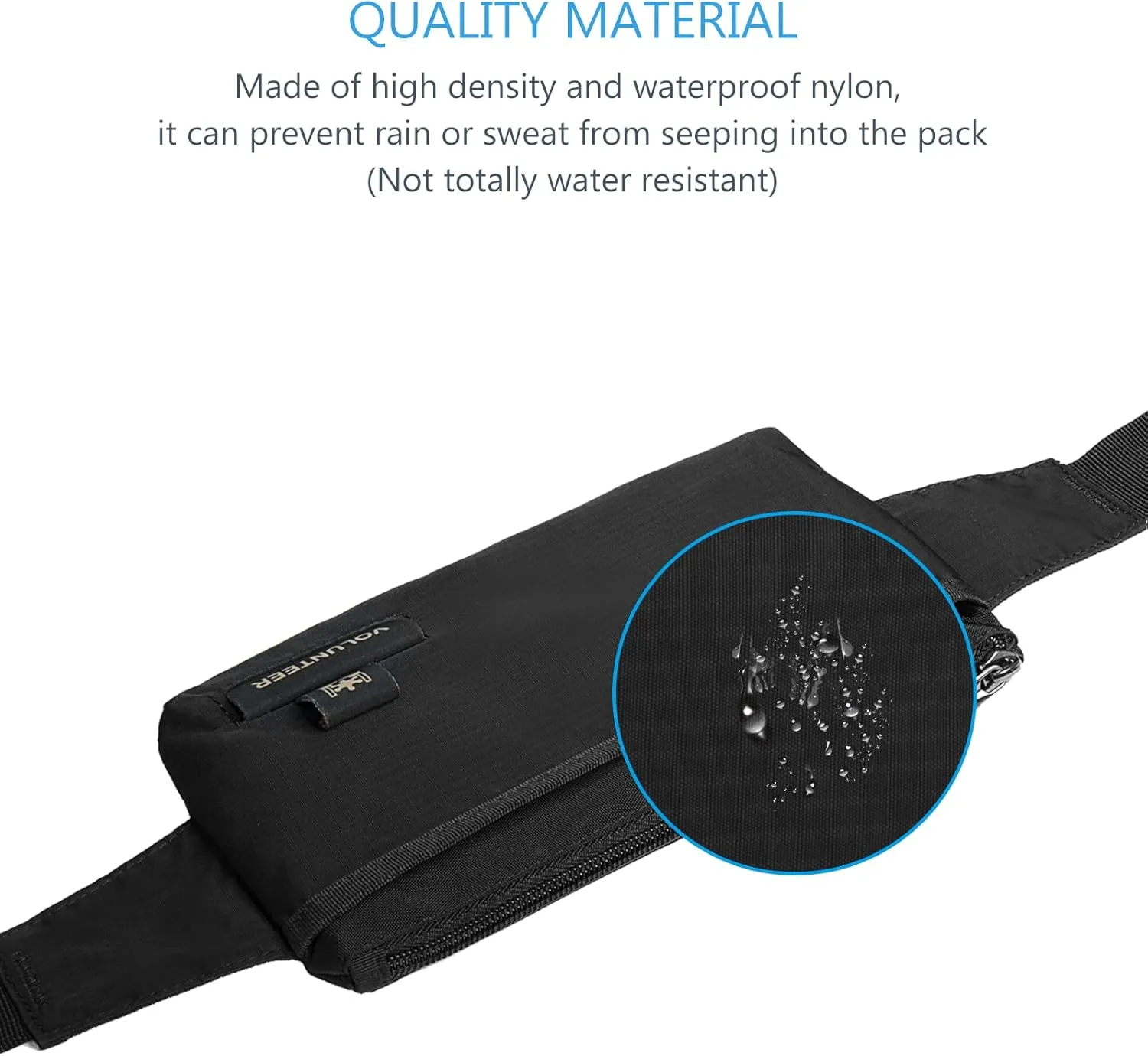 Sport Fanny Pack, Men Women Running Waist Pack Bag, Lightweight Bum Bag, Jogging Cycling Hiking Traveling(211 black)