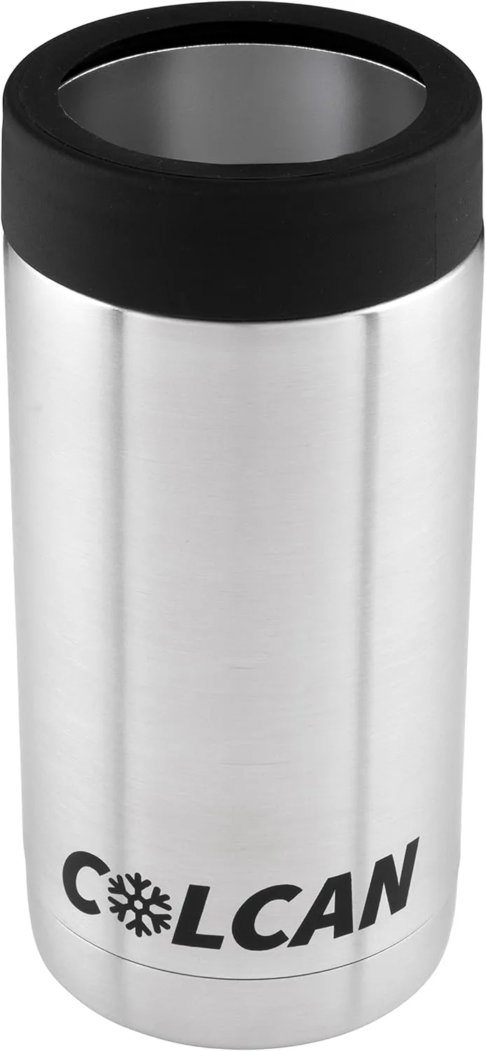 Stainless Steel Double Insulated Can Cooler - 16oz - Tallboy Pounder Cans