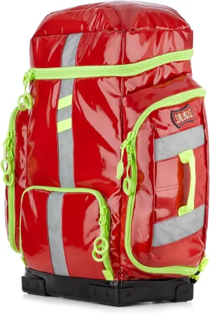 Statpacks New 2023 G3  Clinician, Red EMT Jump Bag for Medics, Pack, Ergonomic, Lightweight BLS ALS Trauma Bag for EMS, Police, Firefighters