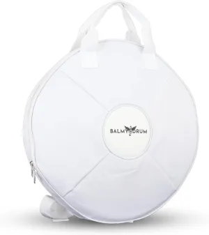 Steel Tongue Drum Bags, Padded Carrier Bags for Percussion Instrument Handpan Drum Carry Bag with Shoulder Strap (White-14in)