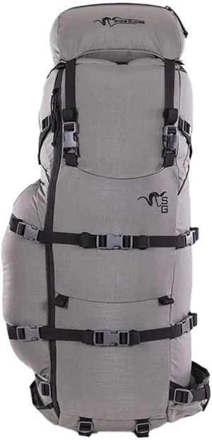 Stone Glacier Sky Archer 6400 Backpack with Xcurve Frame, 6400 2500 Cubic Inches, Foliage, Large, Hydration Compatible, Internal Spotting Scope Pocket, Made in USA (50076-FG-L)